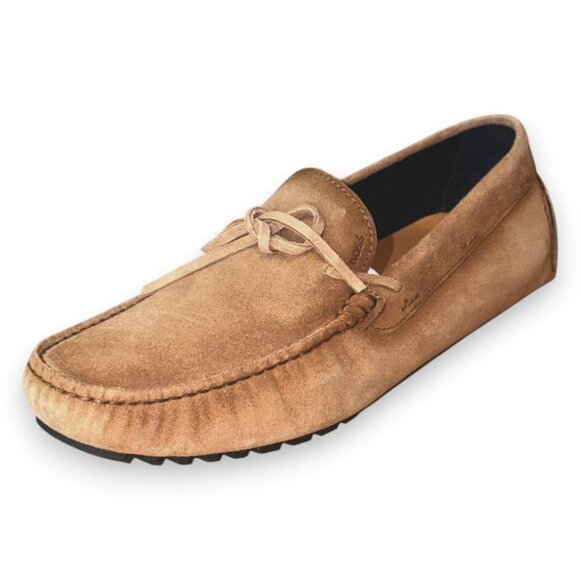 BOSS Driver Mocc Men's Loafers Beige Genuine Leather US 13 | EU 46 MSRP $299 - Picture 1 of 5